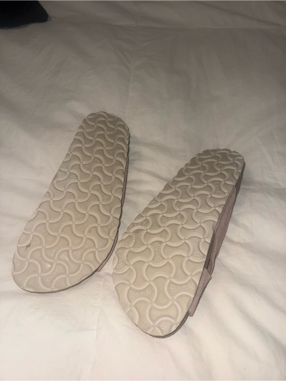 Birkenstock Pink Suede Crisscross Slide Sandals with Buckle - Picture 3 of 3
